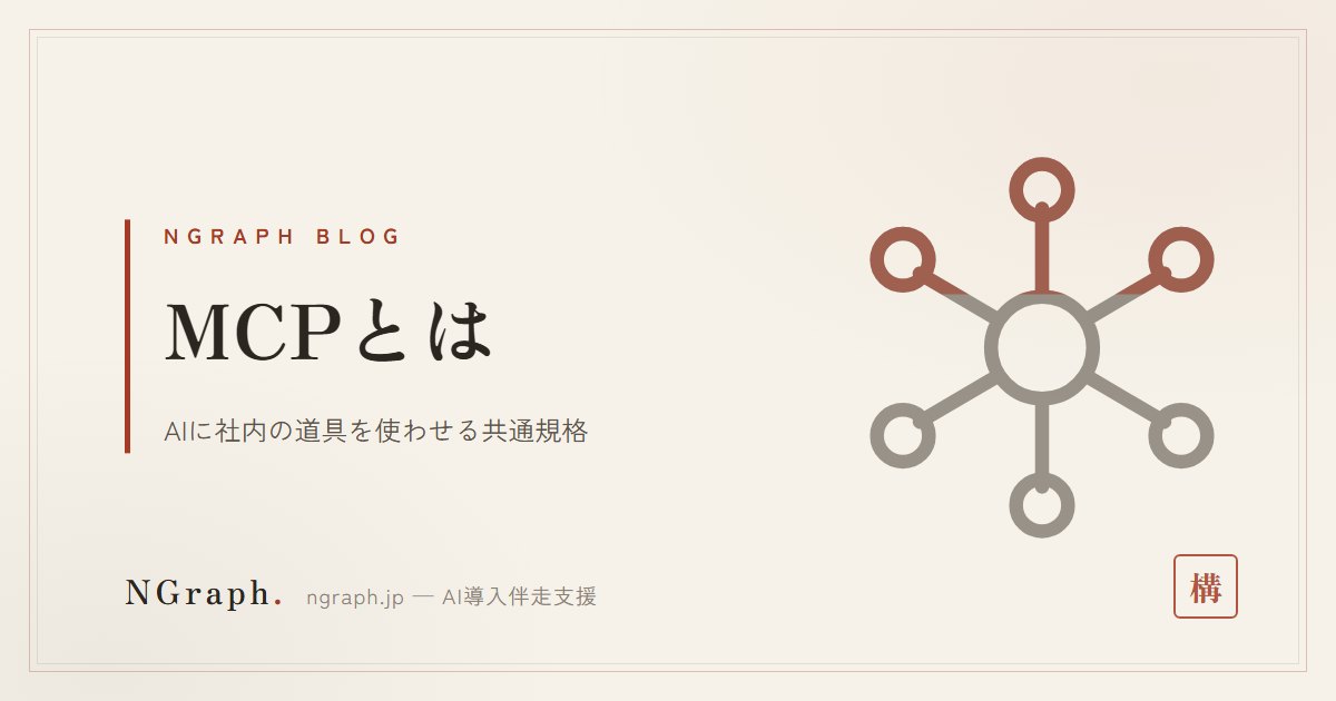 MCPとは、AIに社内の道具を使わせる共通規格——非エンジニアの会社が自作サーバーを3つのAIにつないだ手順と、2026年7月の仕様変更